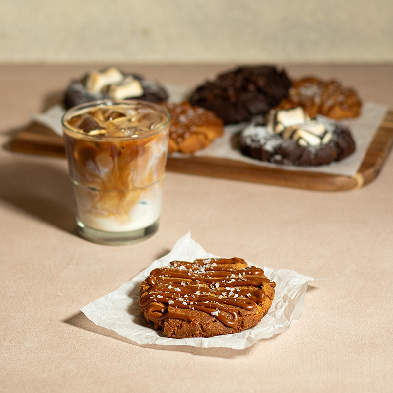 Nybakade Cookies Caffé Nero