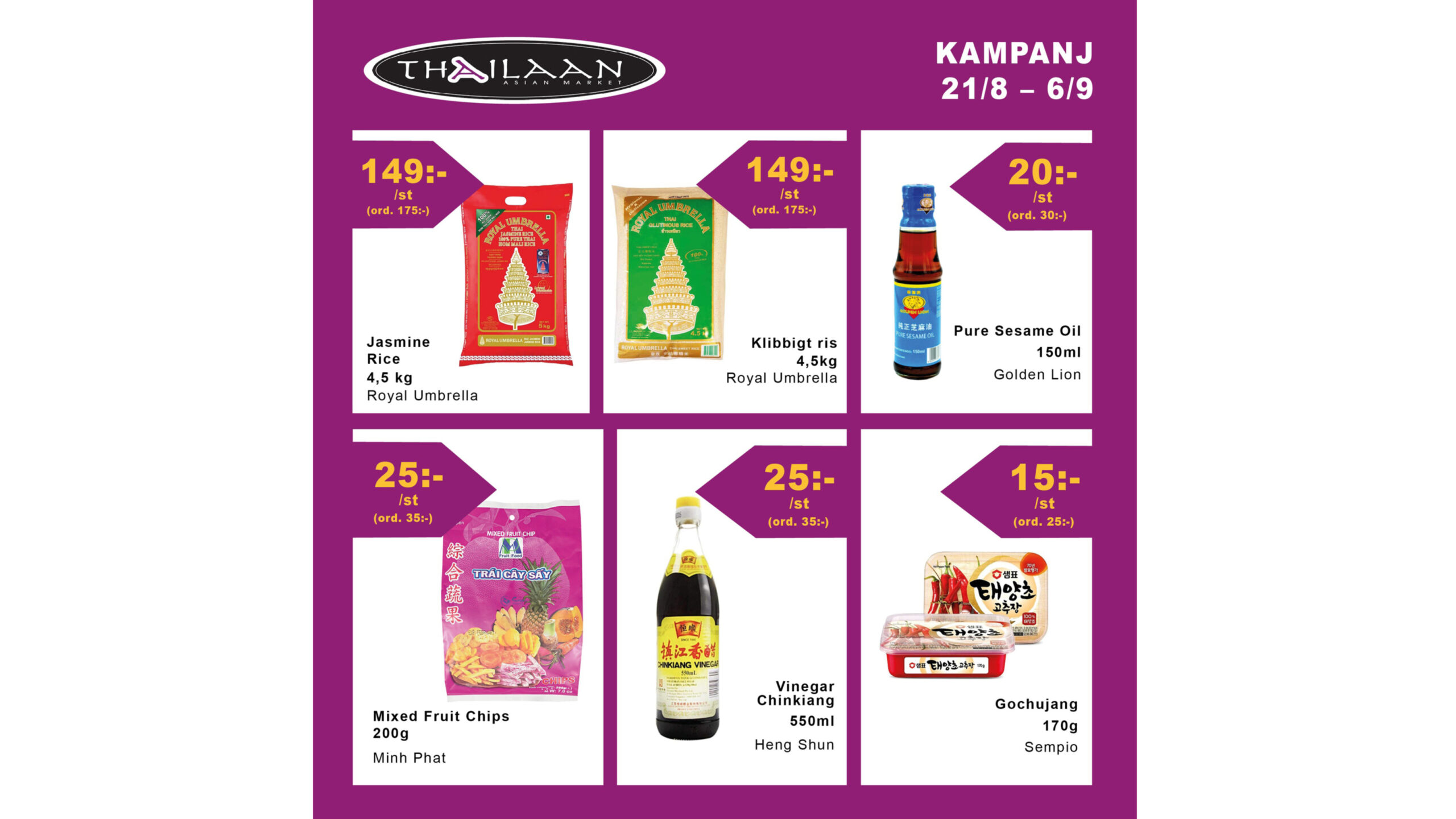 KAMPANJ Thailaan Asian Market